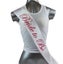 Sashes Hens Sash Party White/Pink - Bride To Be Carousel 1