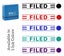 Printtoo Filed Self Inking Rubber Stamp Pre-Inked Office Stamp- Home Office Carousel 7