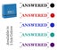 Printtoo Answered Self Inking Rubber Stamp Pre-Inked Office Stamp- Home Office Carousel 7