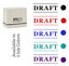 Printtoo Draft Self Inking Rubber Stamp Pre-Inked Office Stamp- Home Office Carousel 7