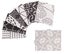 Soimoi 8 Pc Fat Quarter Bundle - Japanese Sashiko Print 18"x 22" DIY Carousel 5