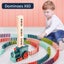 Kids Electric Domino Train Car Set Sound & Light Automatic Laying Dominoes Brick Carousel 15