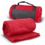 Fleece Blanket with Strap - Glasgow Red (Set of 3) Carousel 1