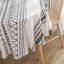 Bohemian Cotton Linen Round Tablecloth Tablecloth -Black Carousel 4