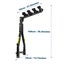 A Frame Twin Pole 4 Bike Tow Ball Car Rack Carrier Carousel 6