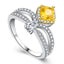 Yellow 0.5ct imitation of diamond Ring Size L1/2 Carousel 2