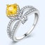 Yellow 0.5ct imitation of diamond Ring Size L1/2 Carousel 3
