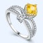 Yellow 0.5ct imitation of diamond Ring Size L1/2 Carousel 5