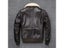 Air Force Flight Jacket Fur Collar Genuine Top Layer Cow Leather Jacket Men Carousel 1
