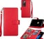 Redmi 10 Luxury Multifunction wallet case 9 card & wrist strap red Carousel 1