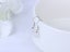 S925 Sterling Silver Earrings With White Onyx Hoop Earrings Carousel 2