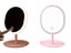 Rechargeable LED Light Touch Screen Dimming Makeup Vanity Mirror with Round Tray Carousel 1