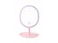 Rechargeable LED Light Touch Screen Dimming Makeup Vanity Mirror with Round Tray Carousel 2