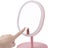 Rechargeable LED Light Touch Screen Dimming Makeup Vanity Mirror with Round Tray Carousel 4