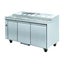 PWB150 three door DELUXE Pizza Prep Bench Chiller Refrigerator Carousel 1