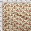 oneOone Velvet Orange Fabric Floral Retro Diy Clothing Quilting Fabric Print Carousel 3