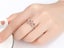 Rose Gold Ring With CZ Diamond 18KGP / Gift for Her Carousel 2