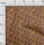 oneOone Velvet Orange Fabric Abstracts Diy Clothing Quilting Fabric Print Carousel 2