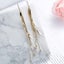 Long Gold Boho Premium Crystal Tassel Earrings "Stella" Carousel 4