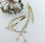 Long Gold Boho Premium Crystal Tassel Earrings "Stella" Carousel 6