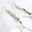 Long Gold Boho Premium Crystal Tassel Earrings "Stella" Carousel 9