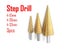 PTN 4-32mm Step Cone Drill Titanium Steel Metal Hole Cutter Bit HSS Carousel 1