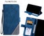 MOTO E4 Case Wallet Premium Denim Leather Cover Carousel 1