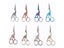 1pcs Colorful Stainless Steel Antique Scissors European Classic Craft Sewing Carousel 3