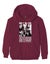 The Beatles Hoodie 3 Savile Row Band Logo new Official Mens Maroon Red Pullover Carousel 1