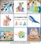 Soimoi 8 Pc Fat Quarter Bundle, Rainbow Stripes Print 18"x 22" DIY Carousel 4