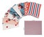 Soimoi 8 Pc Fat Quarter Bundle, Basic Floral Stripe Collection Print 18"x Carousel 5