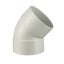 50mm - 45deg Female/Female UPVC DWV FITTINGS Plain Bend- HH PIPE WAREHOUSE Carousel 1
