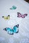 Vervaco Cross Stitch Table Runner Kit - Butterfly dance Carousel 1