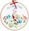 Vervaco Embroidery kit with ring Oh happy day Carousel 1