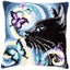 Vervaco Cross Stitch Cushion Kit - Cat with butterflies Carousel 1