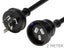 2m Black NZ 3 Pin Power Extension Cable Carousel 2