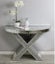 CLEARANCE ** 60% OFF ** Ishbel "X" Mirrored Console Table W120 *Defects Model* Carousel 5