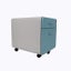 Kids 2 Drawers Mobile Cabinet Study Desk Storage Carousel 3