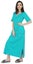 Inkmeso Solid Long Nightgown For Womens V-Neck Loungewear Casual Sleep Dress Carousel 3