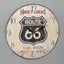 Wall Clock Wooden - Route 66 - 34cm Carousel 1