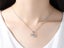 Love Heart Pendant Necklace With CZ Diamonds 18KGP White Gold Carousel 2