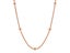 Rose Gold Plated Stainless Steel Beads Charm Snake Chain Necklace Carousel 1