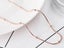 Rose Gold Plated Stainless Steel Beads Charm Snake Chain Necklace Carousel 2