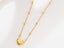 Stainless Steel Heart Pendant Necklace With Beads Chain 18KGP Gold Carousel 3