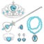 Princess Dress Up Party Accessories for Princess Costume Gloves Tiara Wand Neckl Carousel 1