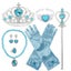 Princess Dress Up Party Accessories for Princess Costume Gloves Tiara Wand Neckl Carousel 6