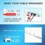 Cat6 8M Ethernet Cable White Flat Internet Network Carousel 6