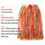 8 Pieces Hawaiian Grass Hula Skirt Set Carousel 6