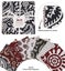 Soimoi Precut 10-inch Asian Block Prints Cotton Fabric Bundle Quilting Squares Carousel 3