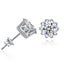 925 Sterling Silver Small Crown Women Men CZ Crystal Solitaire Stud Earrings Carousel 1